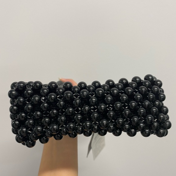 ✨NWT✨ UNIQUE MARBLE-FEEL BLACK PURSE | MINI BAG - Picture 7 of 7